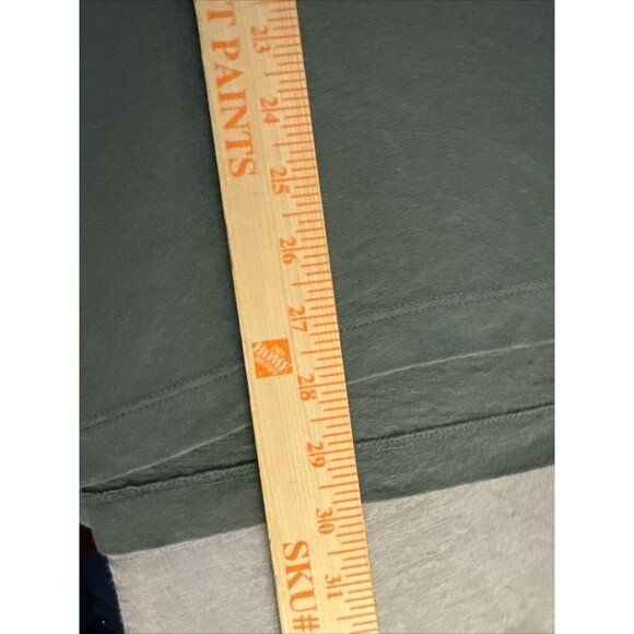 Theory Men’s Sz L Open Collar Cotton Jersey Green Polo Shirt Soft - Picture 8 of 8